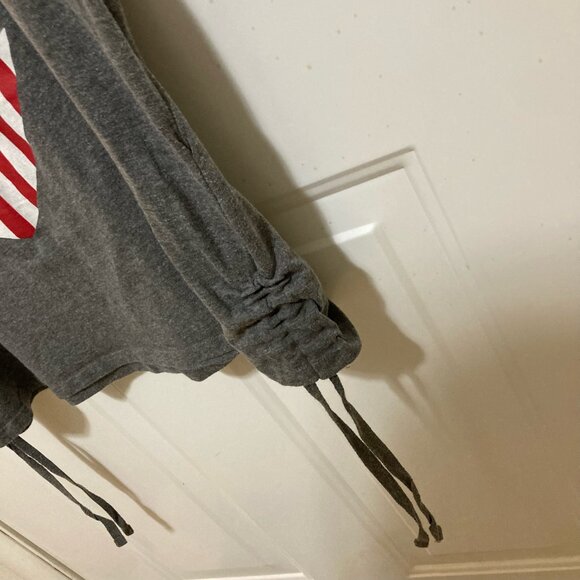 Bobbie Brooks Tank Top Women's Size 1X Gray Patriotic Side Tie MUST BE BUNDLED - Picture 5 of 7